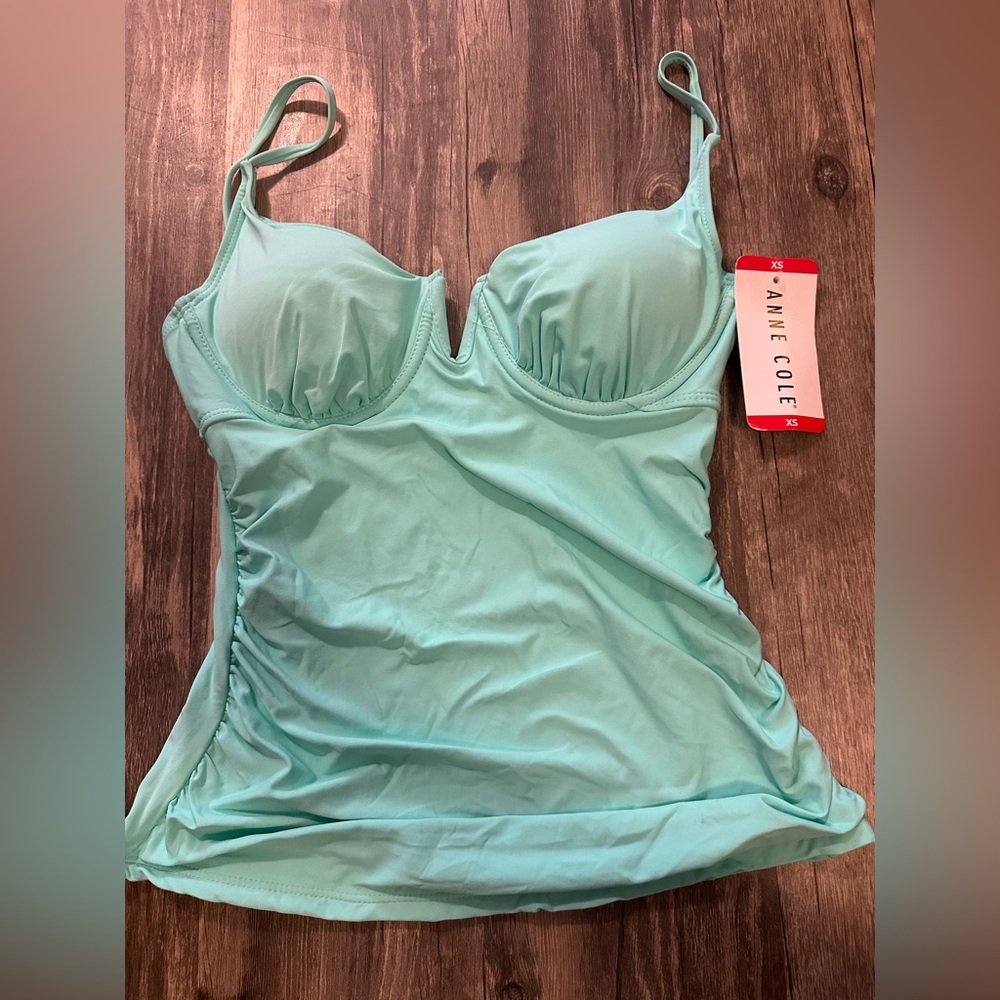 Anne Cole Light Blue Swimsuit Top Only